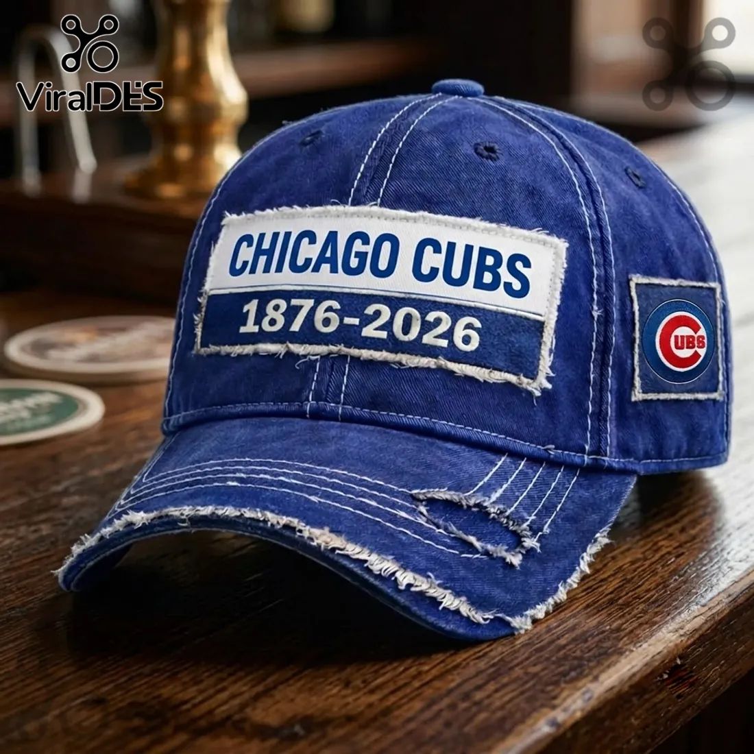 MLB Chicago Cubs 150th Anniversary Distressed Baseball Cap