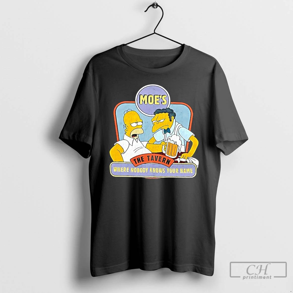 Classic The Simpsons Moes Where Nobody Knows Your Name T Shirts