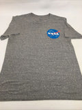 NASA Front and Back Gray Logo T-shirt Men Medium Short Sleeve