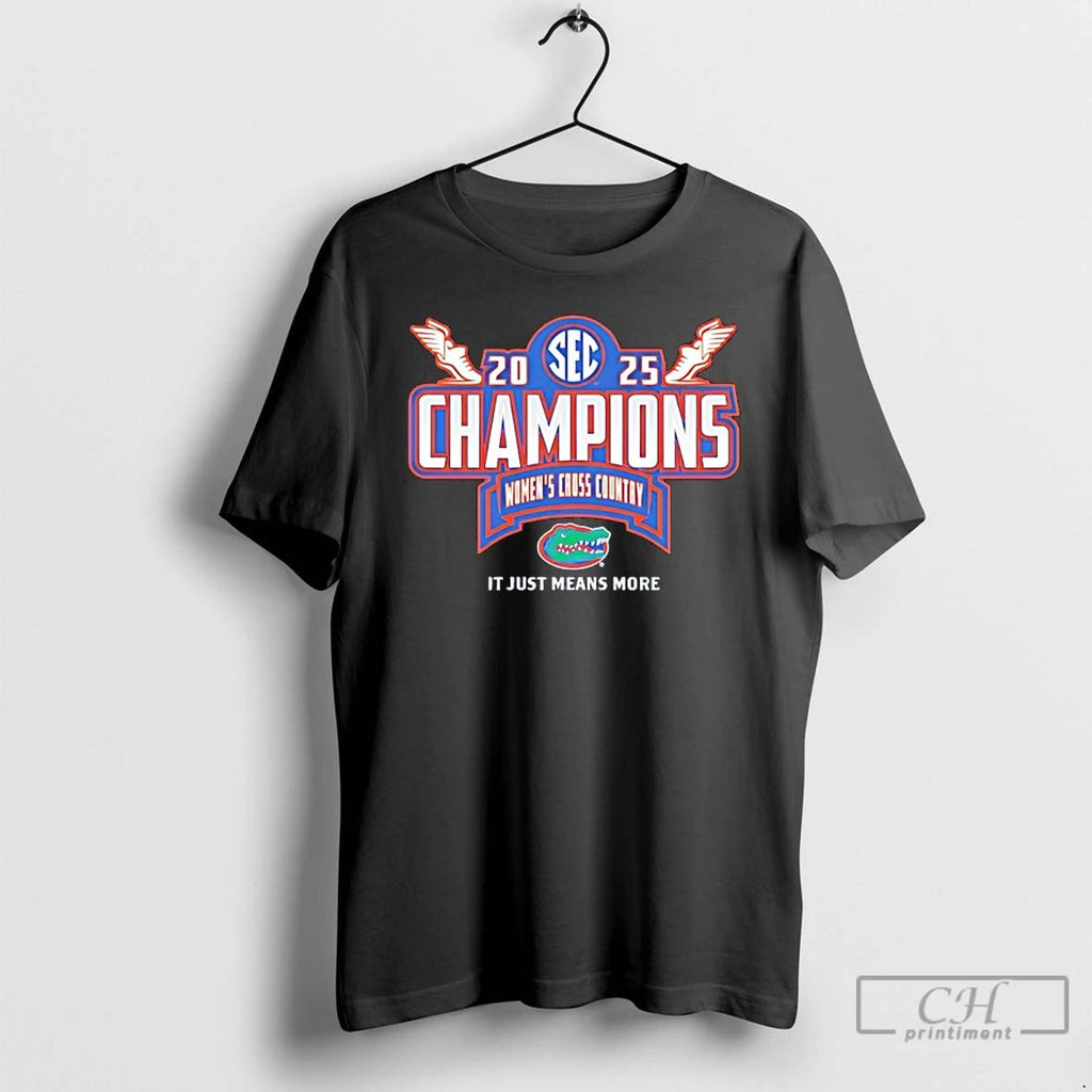 Classic Florida Gators 2025 Sec Womens Cross Country Conference Champions Locker Room T Shirts