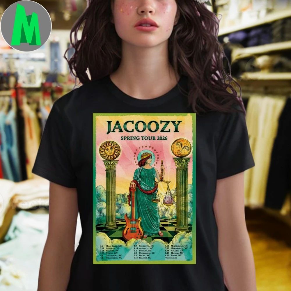 Original Jacoozy Spring Tour 2026 Poster Shirt