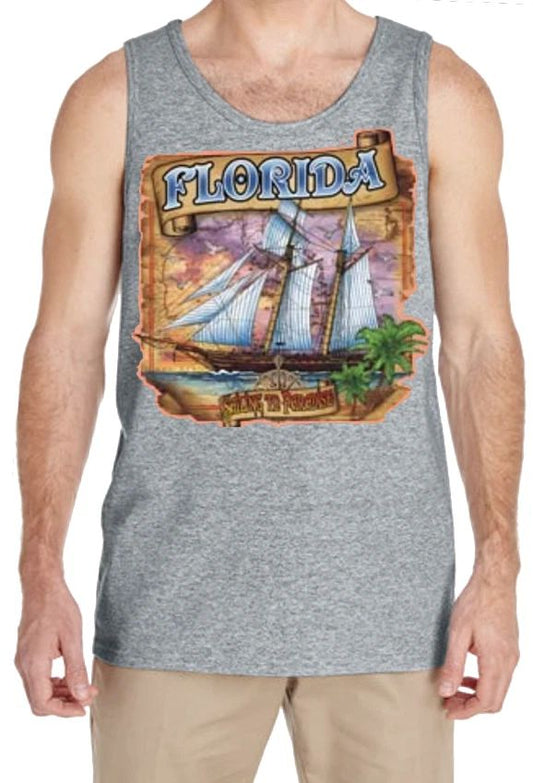 Florida Sailing Boat Design Boating  Vacation Mens Tank Top Clothing Gift