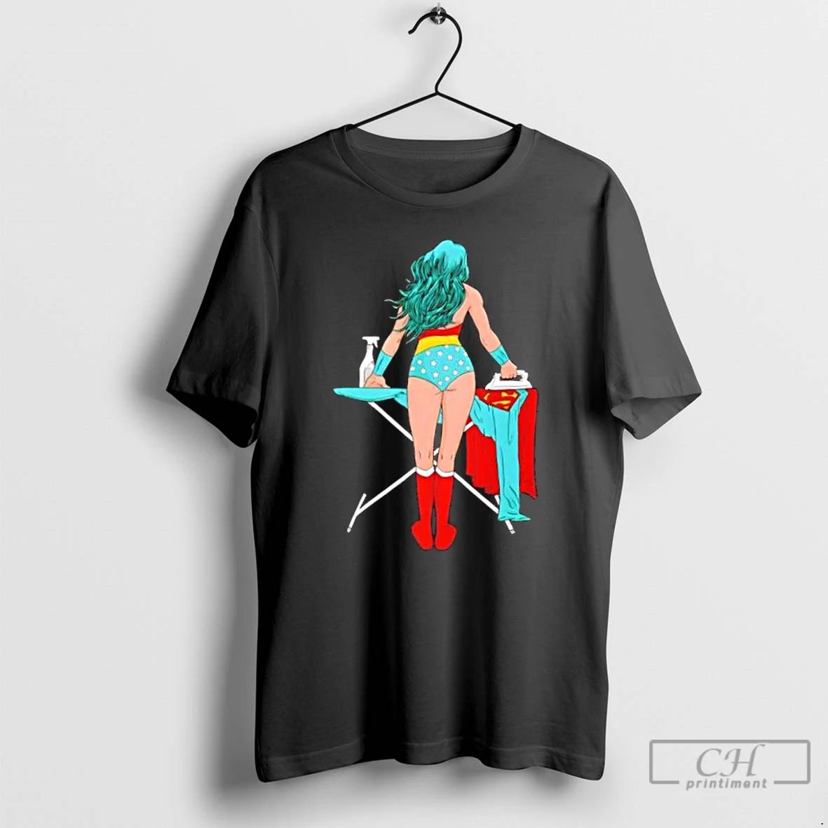 Classic Superhero Ironing Retro Comic T Shirts