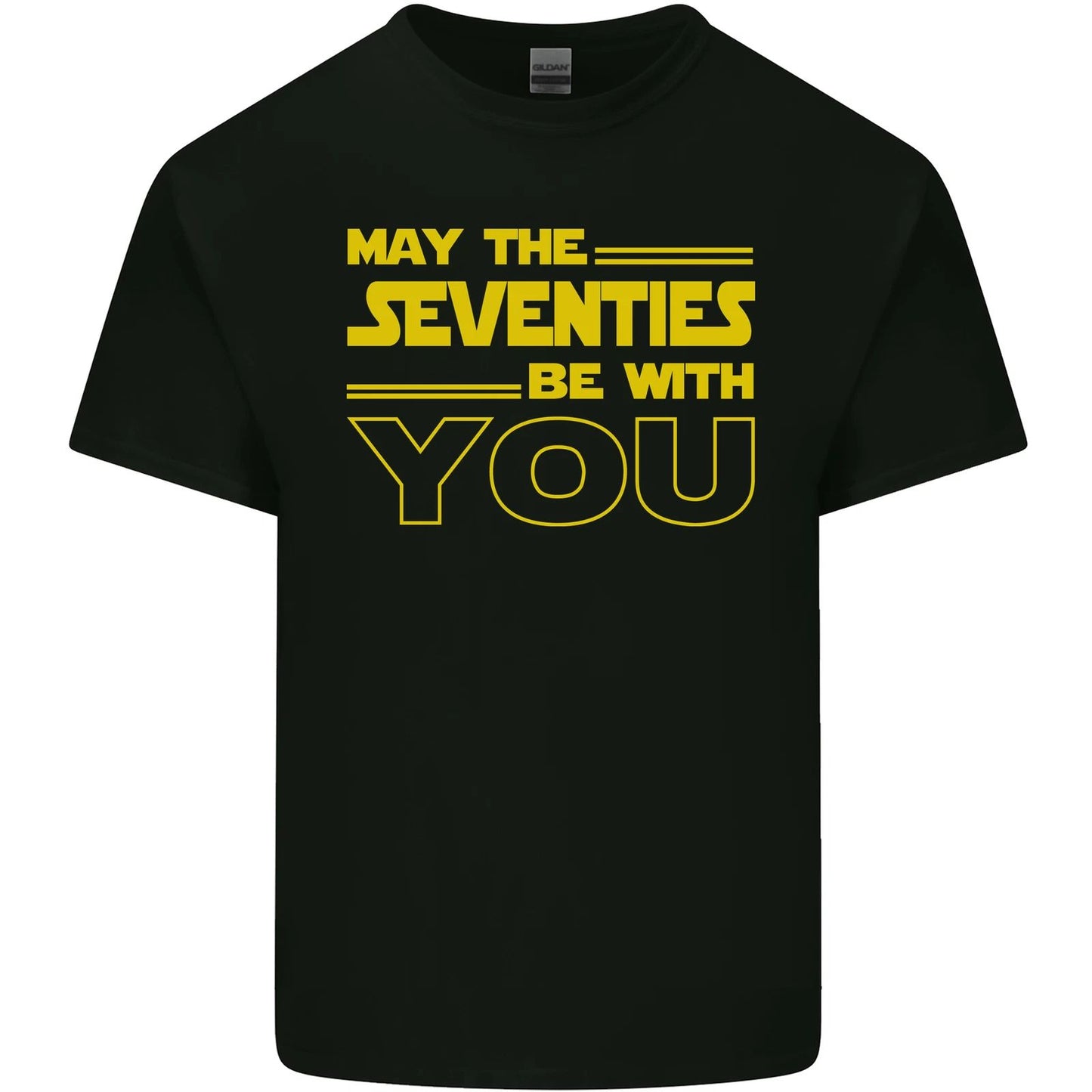 May the 70s Seventies Be With You Sci-Fi Mens Light Cotton T-Shirt