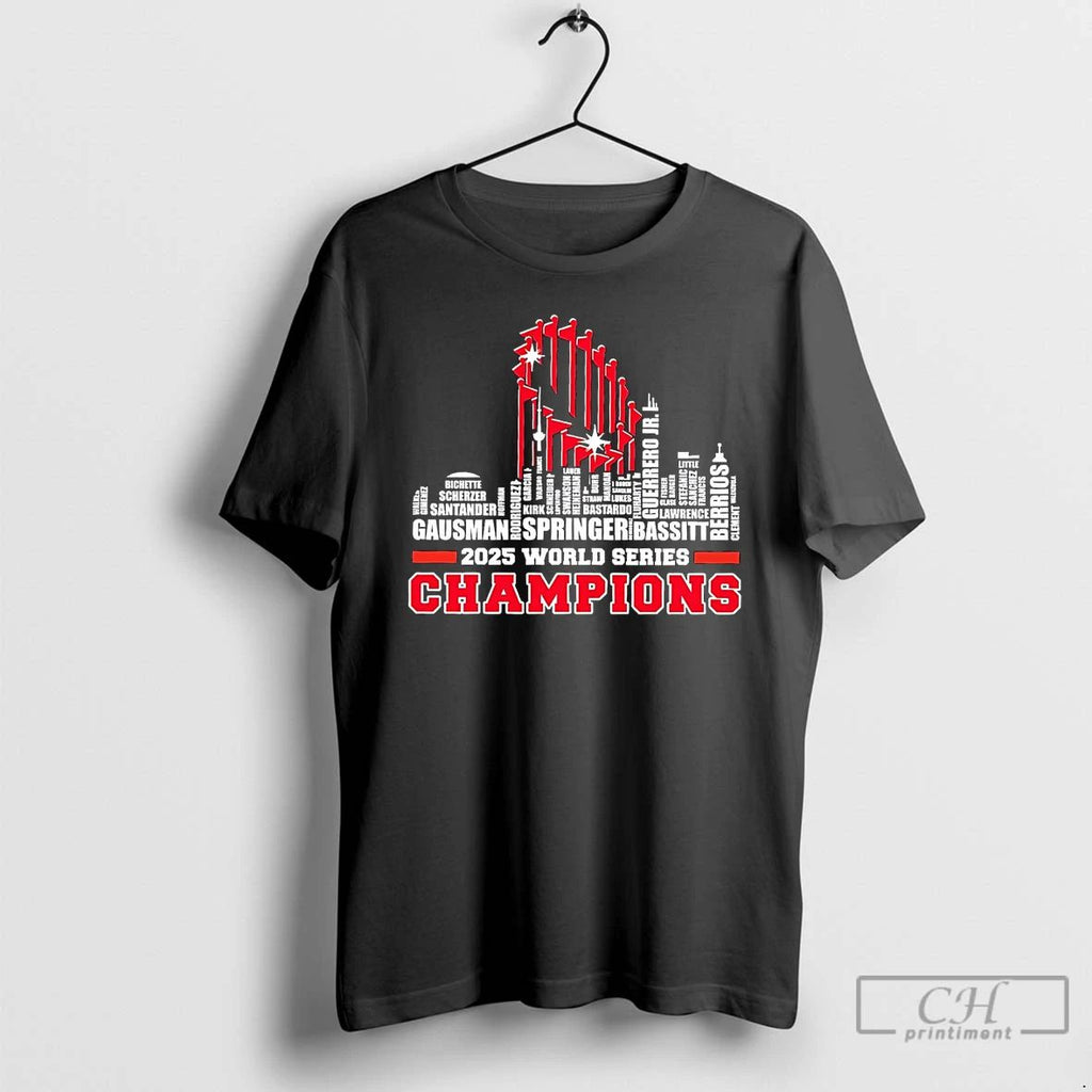 Premium Toronto Blue Jays 2025 World Series Champions Skyline T Shirts