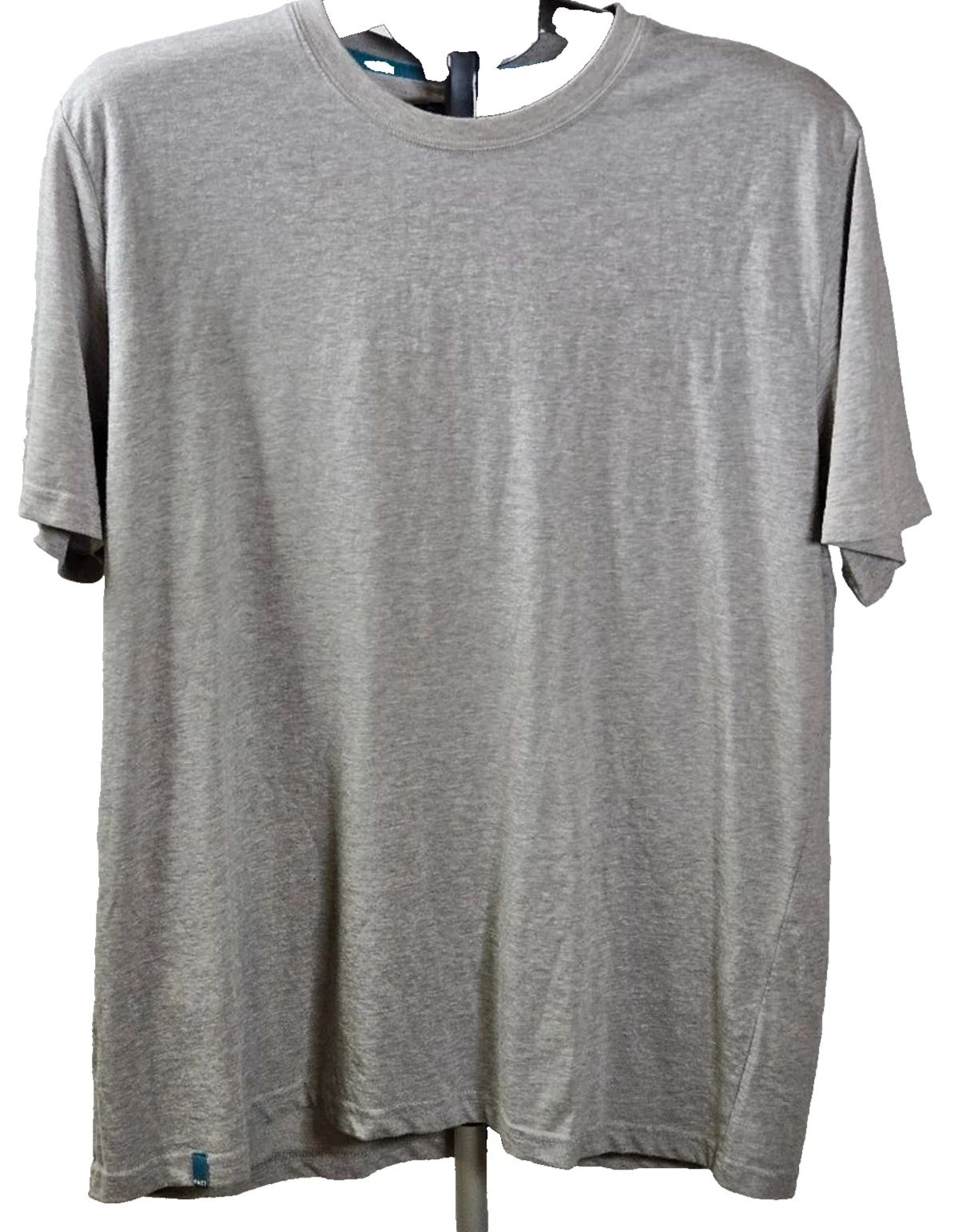 Men's Pact XL Short Sleeve Gray T-shirt Elevated Basic Minimalist Closet Staple