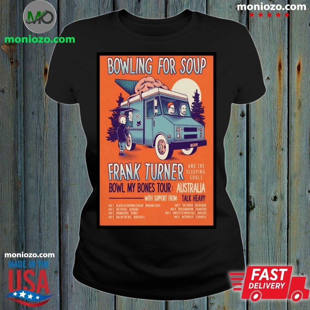 Bowling For Soup Bowl My Bones Tour 2026 Australia Poster T-Shirt