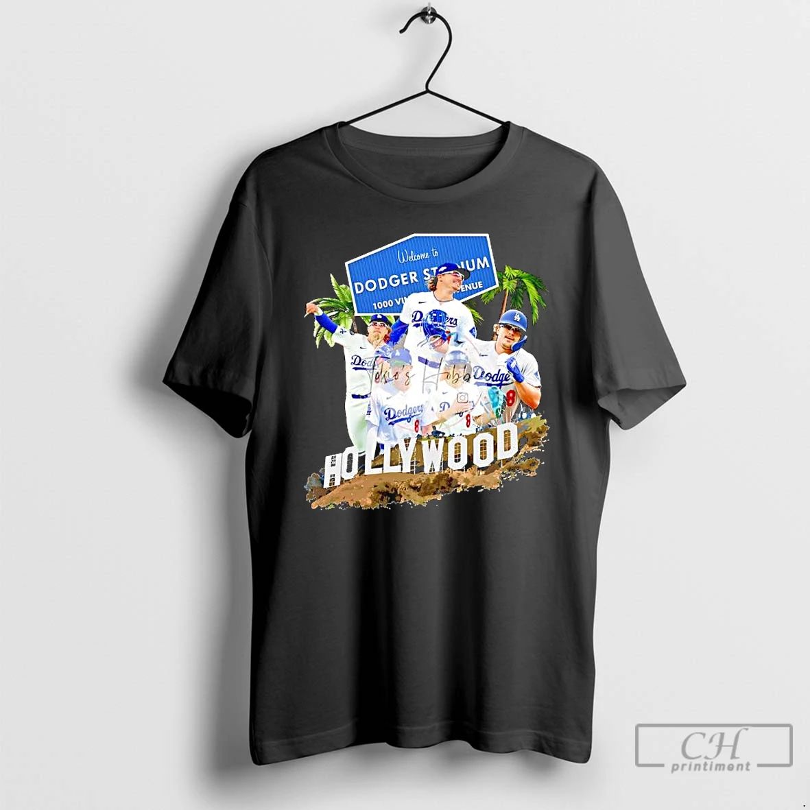 Premium Kike Hernandez Welcome To Dodger Stadium Hollywood Los Angeles Baseball T Shirts