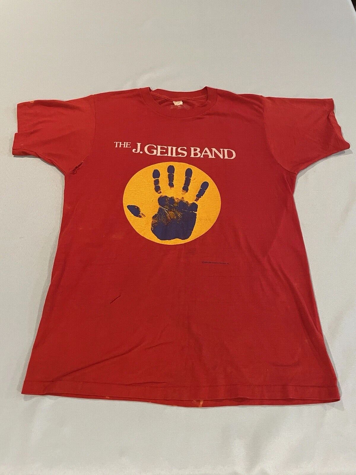 The J. Geils Band Music Red Black T-Shirt Cotton All Size NT52