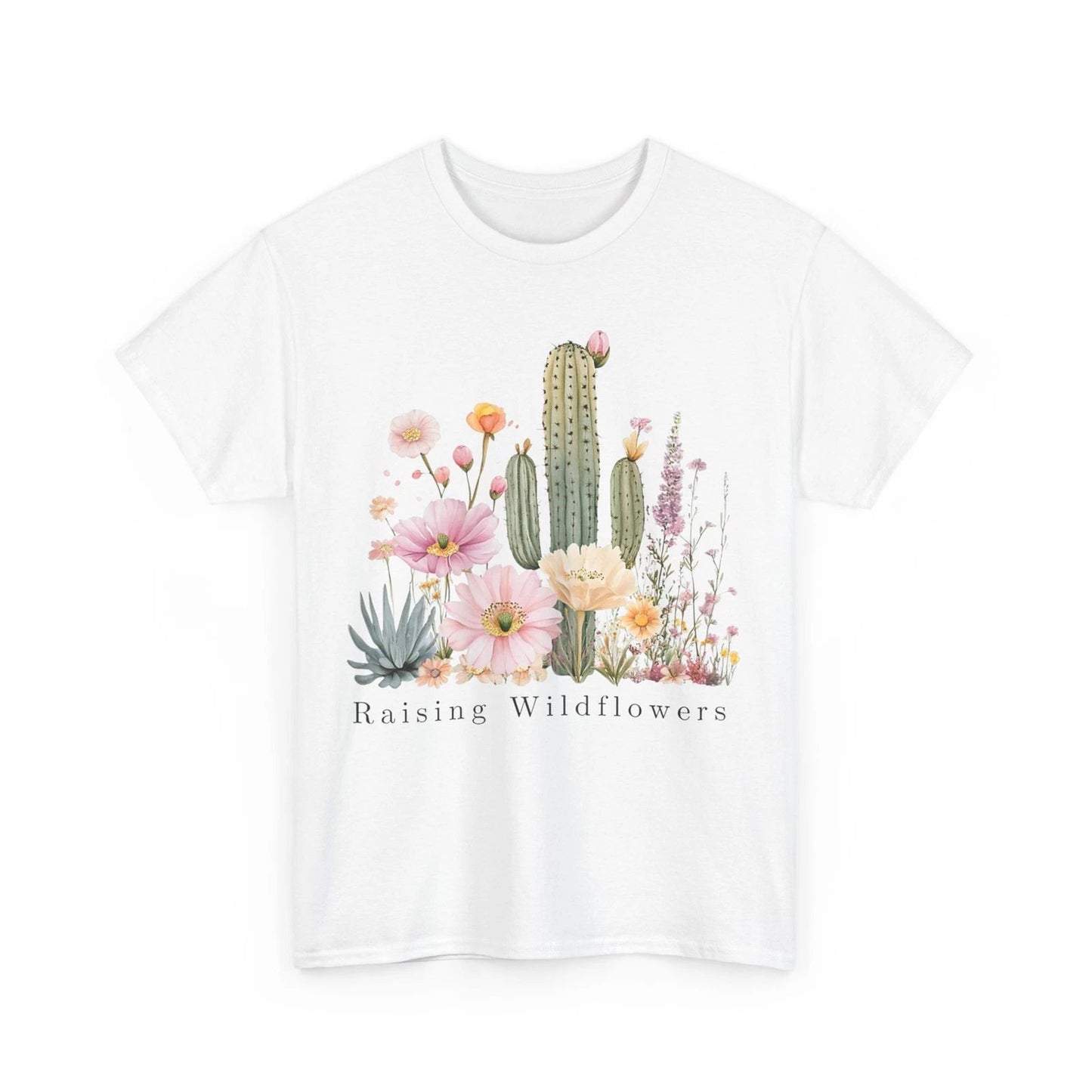 Wildflowers Lovers Tee, Boho Desert Flowers Raising Wildflowers T-shirt