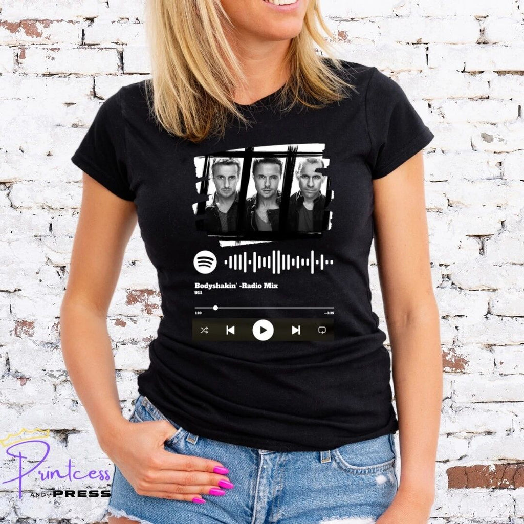 911 BODYSHAKIN T-SHIRT, UNISEX OR LADIES FIT, LEE BRENNAN, SPIKE DAWBARN, JIMMY
