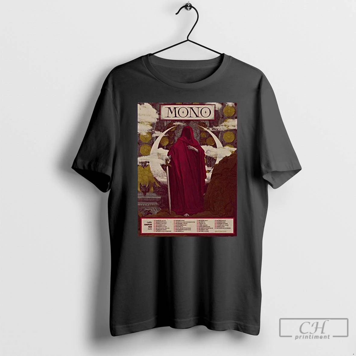 Classic Mono European Tour 2025 Long Sleve T Shirts
