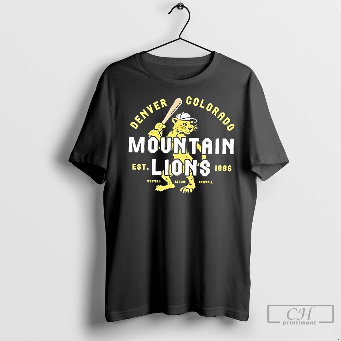 Classic Denver Mountain Lions Colorado Vintage Defunct Baseball Teams