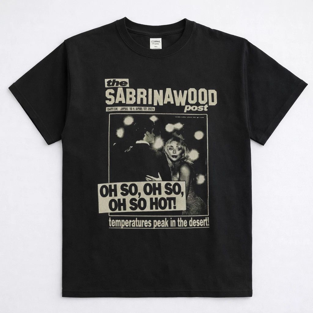 Sabrinawood 2026 Live Indio CA Poster Style Graphic T-Shirt