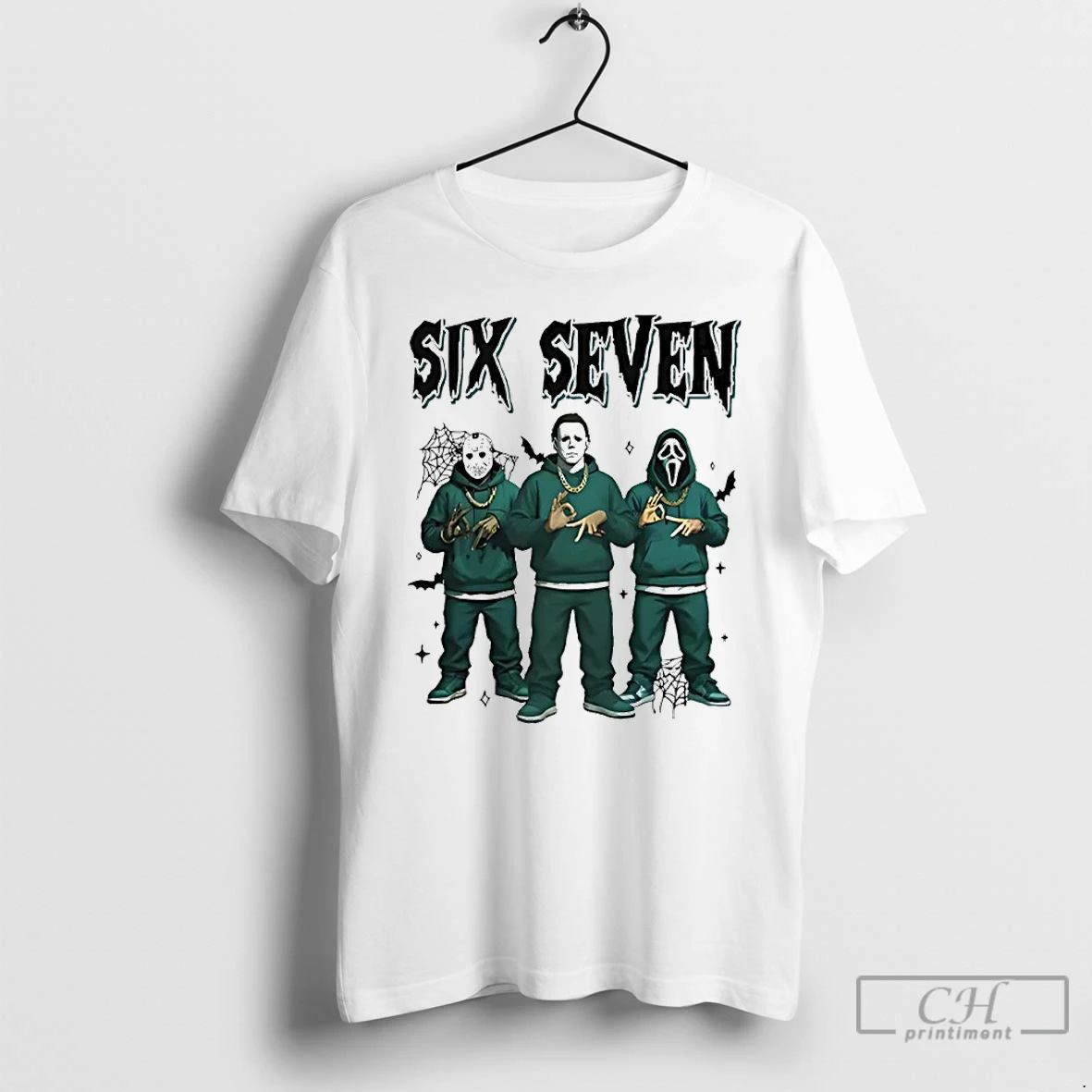 Classic Jason Voorhees Michael Myers Ghostface Six Seven Meme T Shirts