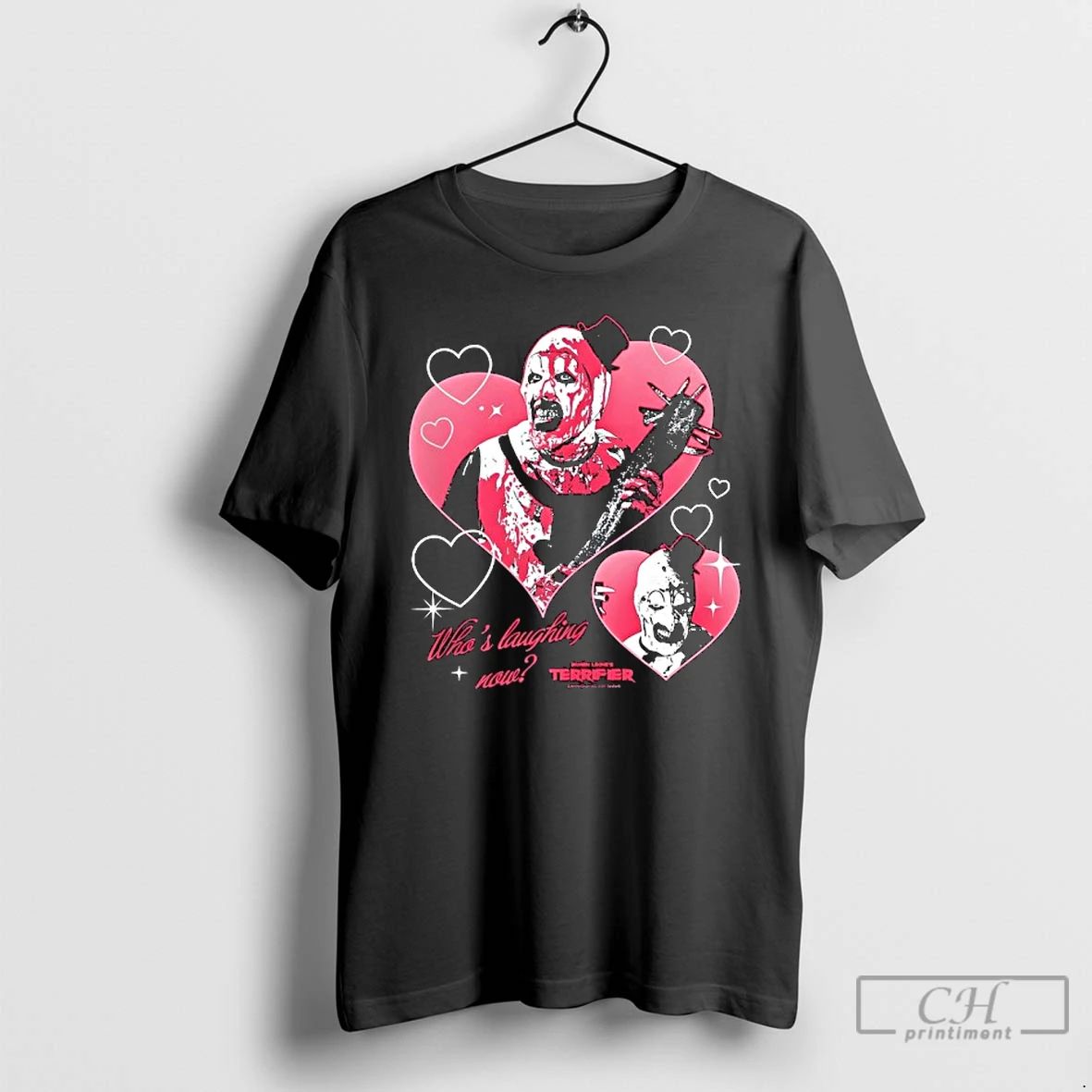 Premium Terrifier Whos Laughing Now Horror Movie T Shirts