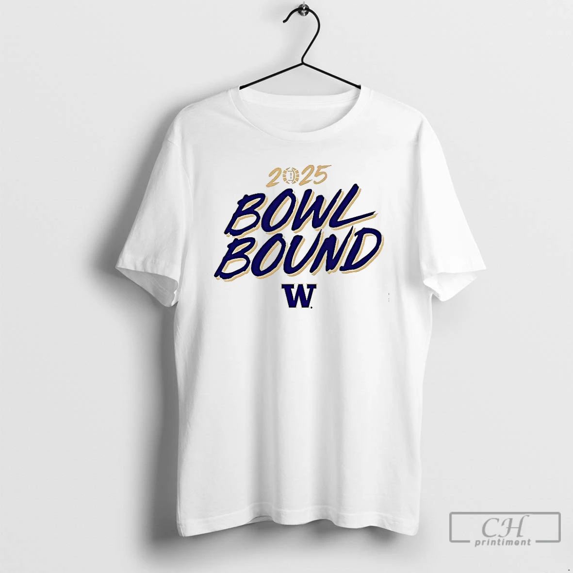 Classic Washington Huskies Football 2025 Bowl Bound T Shirts