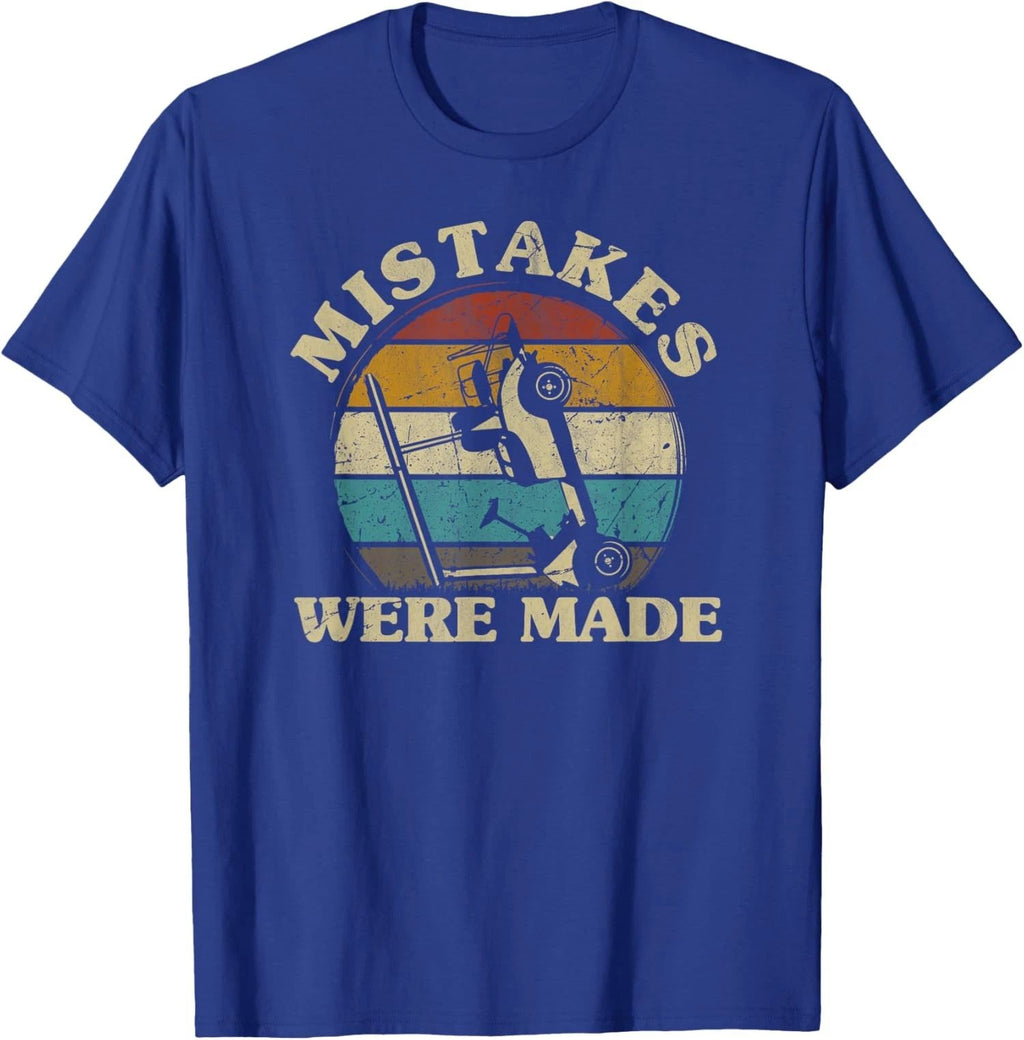 Mistakes Were Made Funny Golf Cart Club Motif Unisex T-Shirt