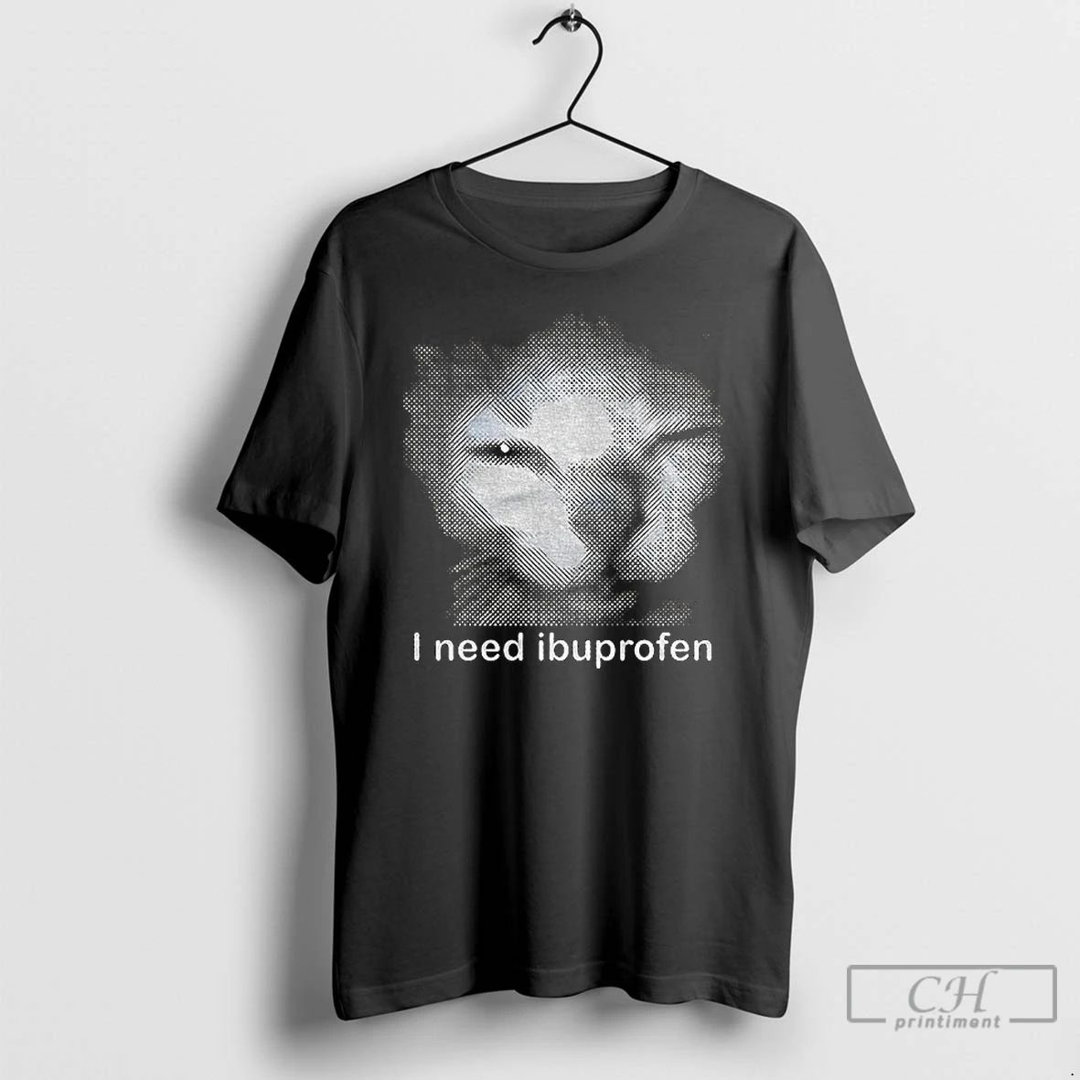 Premium I Need Ibuprofen Funny Vintage Graphic Cat T Shirts
