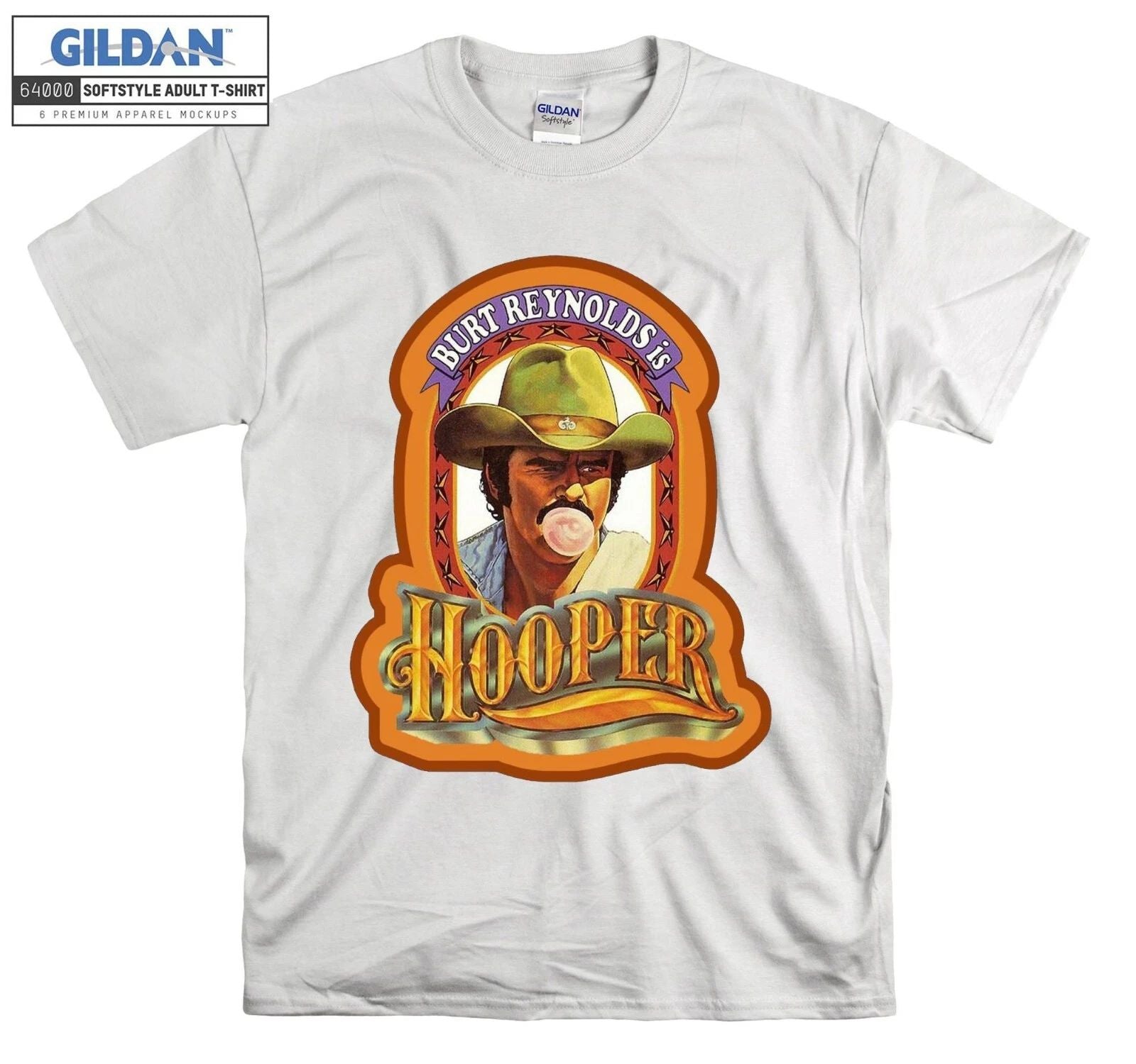 Burt Reynolds Hooper Vintage T-shirt Cool T shirt Men Women Unisex Tshirt 3978