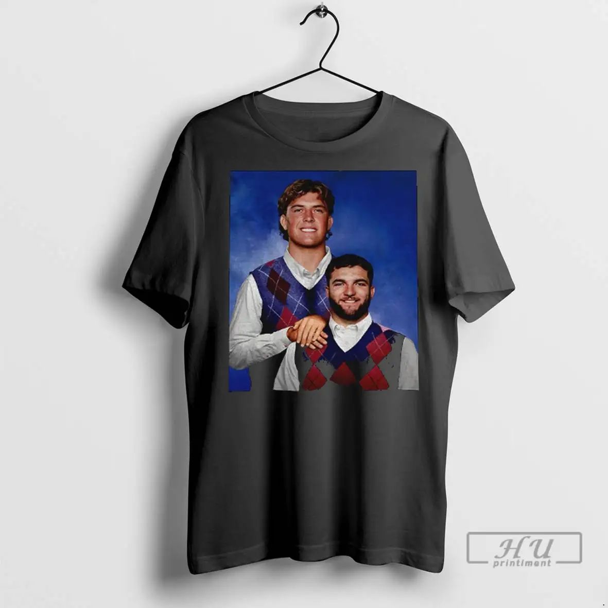 Officials Jaxson Dart And Cam Skattebo New York Giants Step Brothers Vintage T Shirts