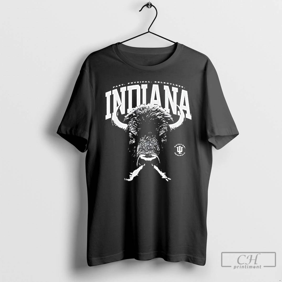 Classic Indiana University Football Bison Relentless Fast Physical Relentless T Shirts