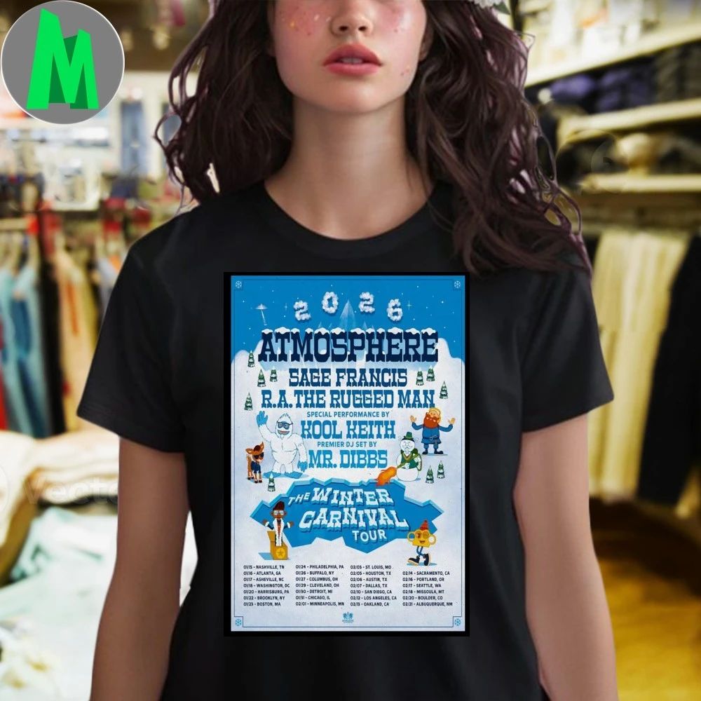 Original Atmosphere The Winter Carnival Tour Jan + Feb 2026 Poster Shirt