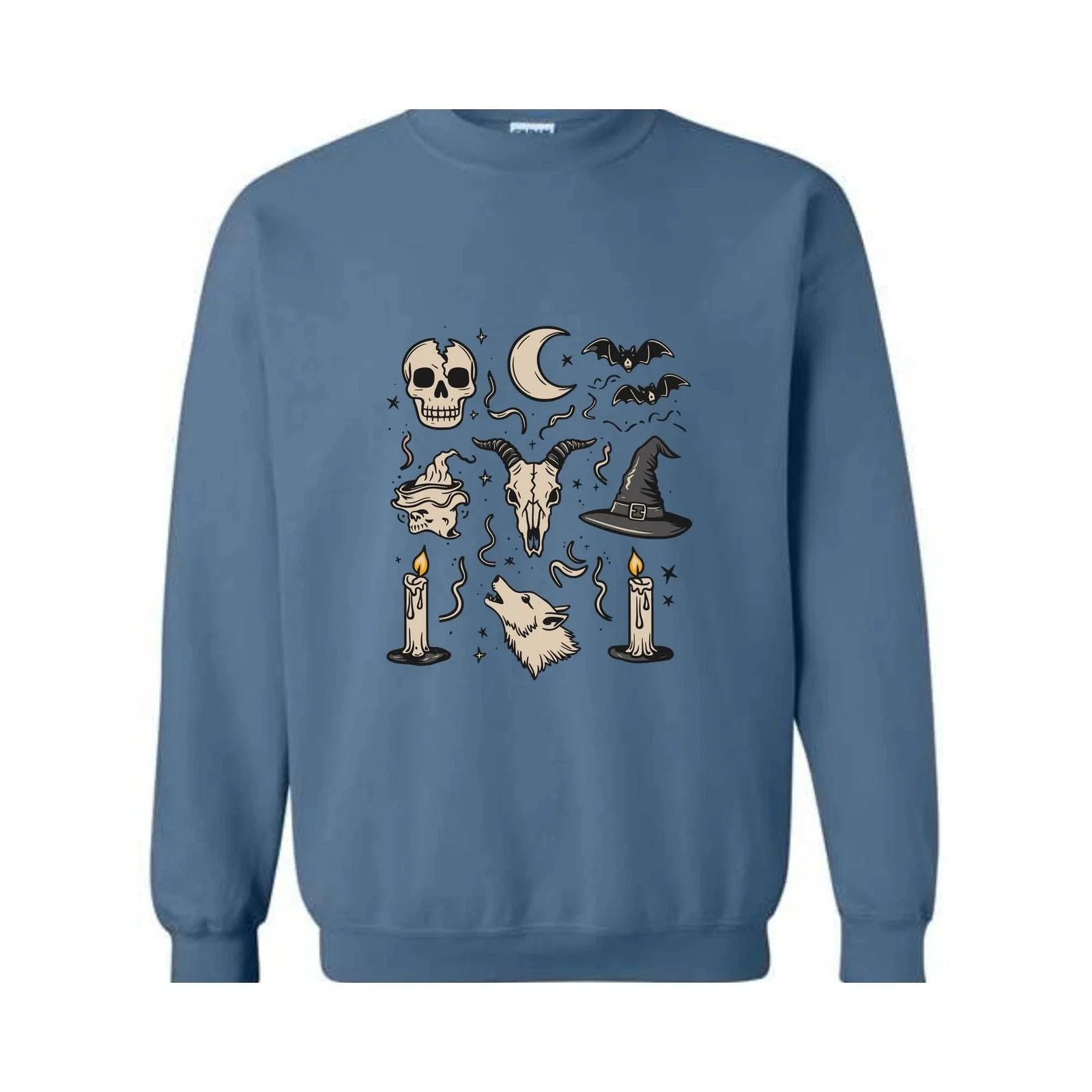 Halloween Elements Sweatshirt, Halloween Party Sweatshirt, Cute Halloween Sweate