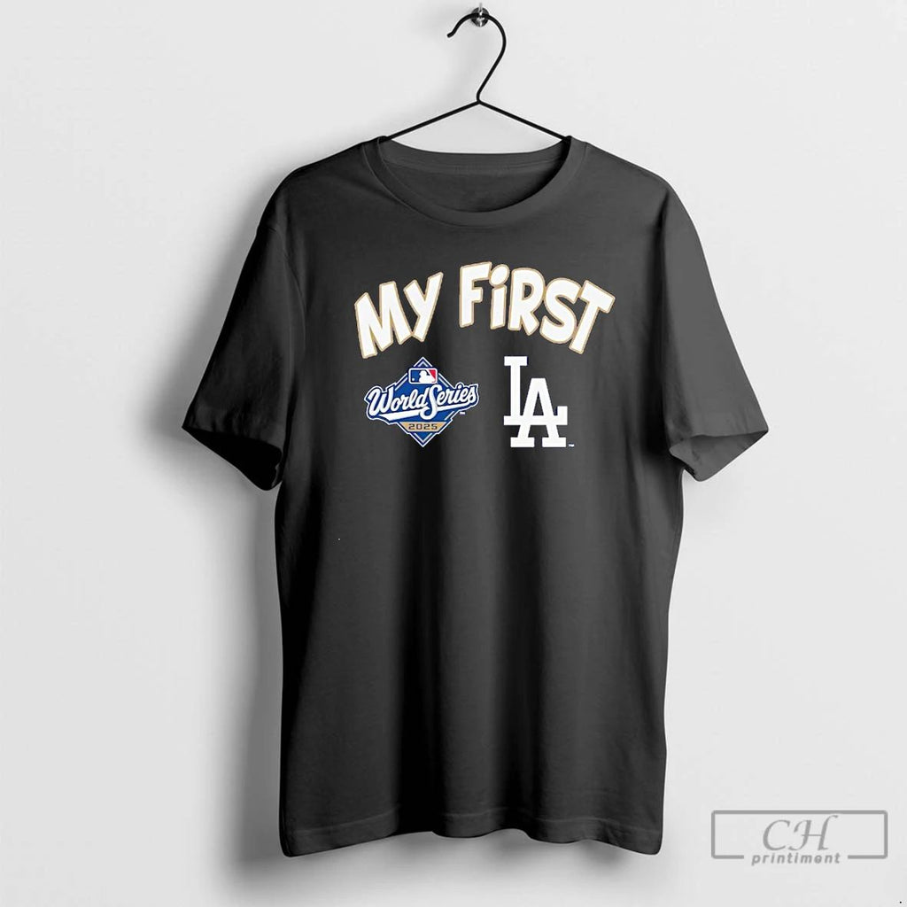 Classic Los Angeles Dodgers 2025 World Series Champions My First Christmas T Shirts