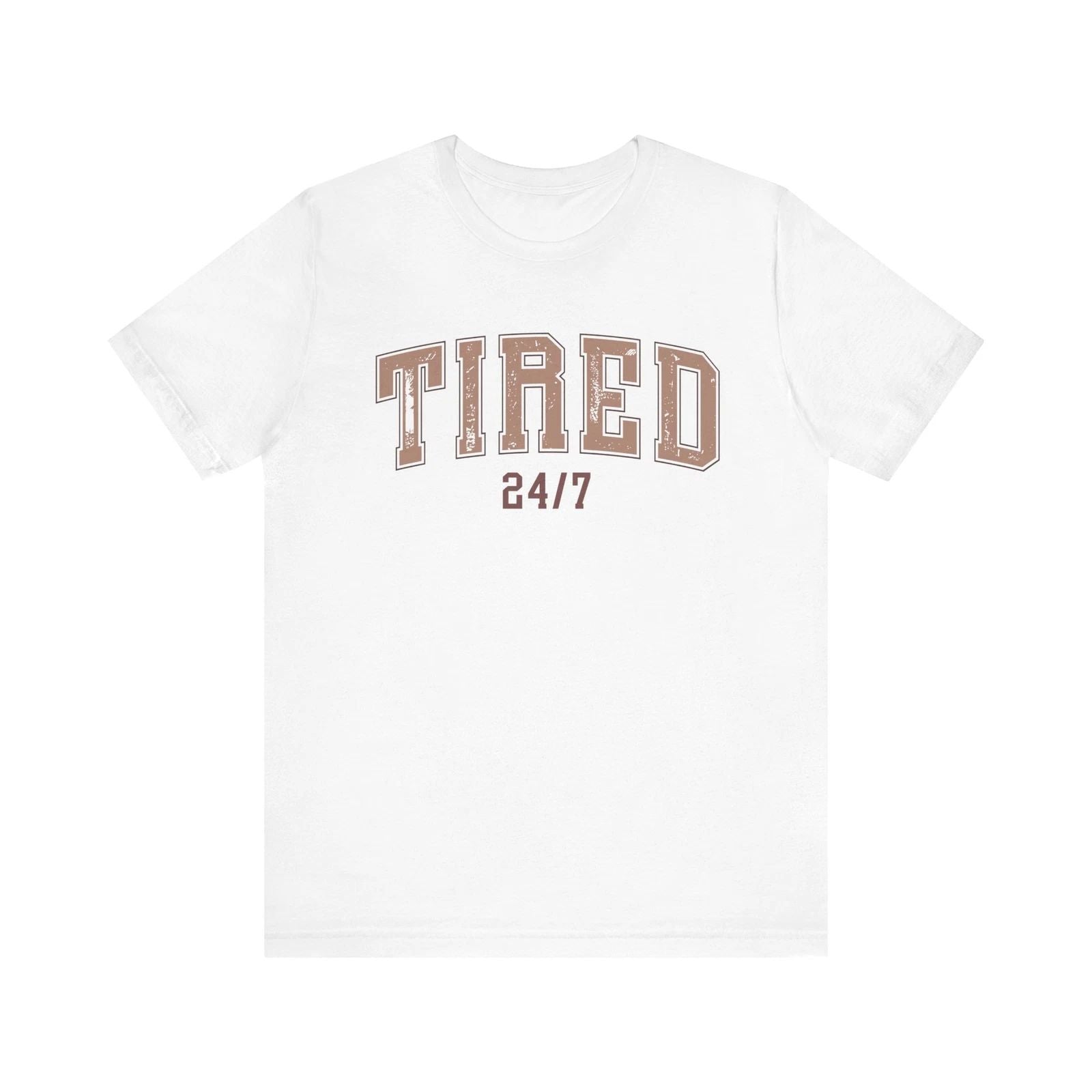 Tired Tee,Casual Shirt, Perfect Gift for Friends,, Ideal for Naps and Weekends