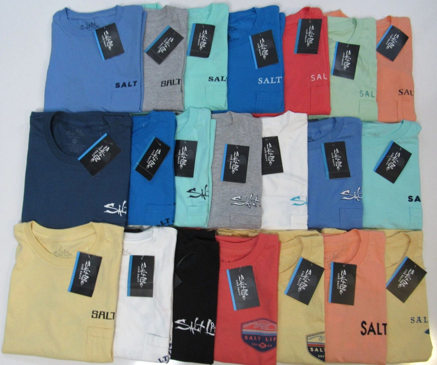Mens Salt Life 100% Preshrunk Cotton Graphic Tshirts Nwt