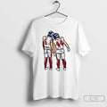 Premium Jaxson Dart Cam Skattebo New York Football Players Pose T Shirts