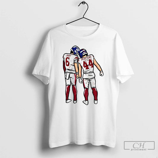 Premium Jaxson Dart Cam Skattebo New York Football Players Pose T Shirts