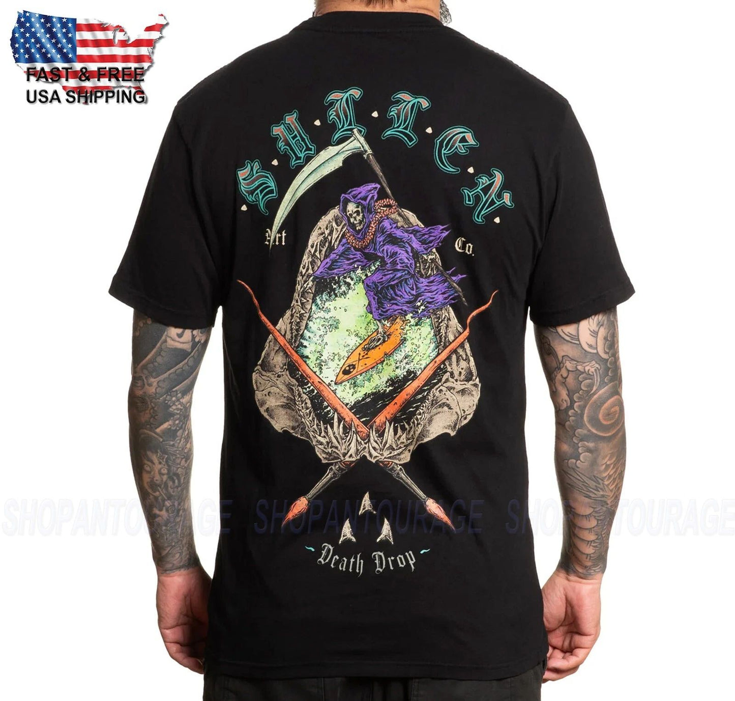 Sullen Art Collective Death Drop Premium SCM6788 T-Shirt For Men