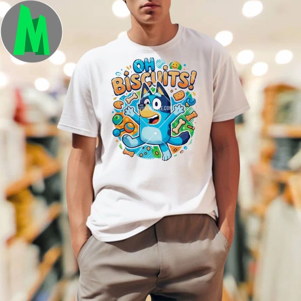 Oh Biscuits Bluey Cartoon Shirt