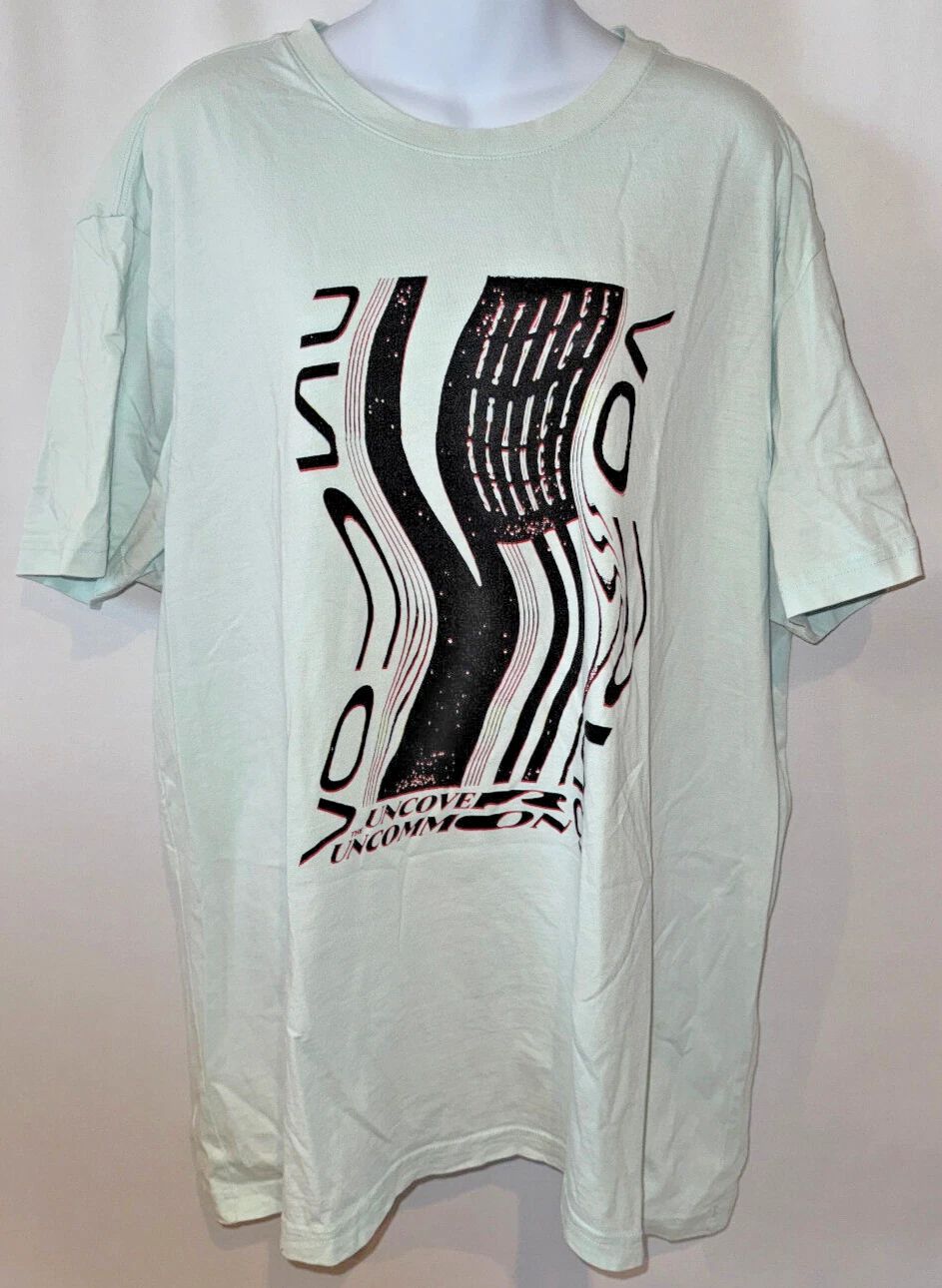 STANCE The Crew T skate surf Uncover the Uncommon aqua blue T Shirt Mens XXL