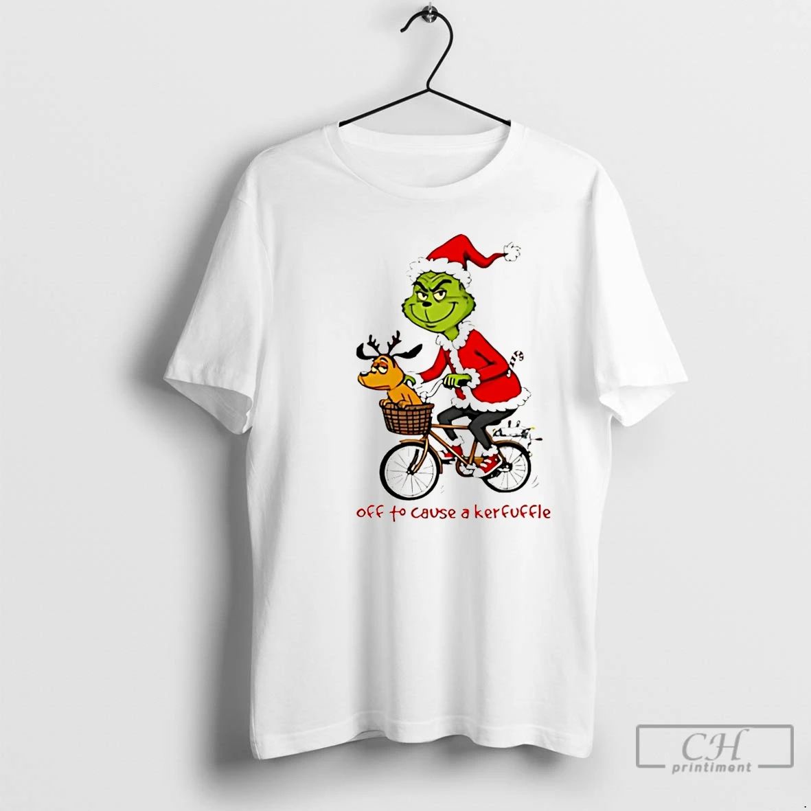 Premium Grinch Off To Cause A Kerfuffle Christmas Christmas T Shirts