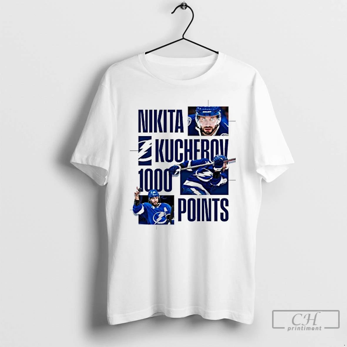 Classic Nikita Kucherov 1000 Career Points T Shirts