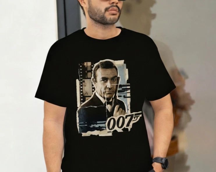 James Bond 007 CUSTOM T-Shirt Size S-5XL