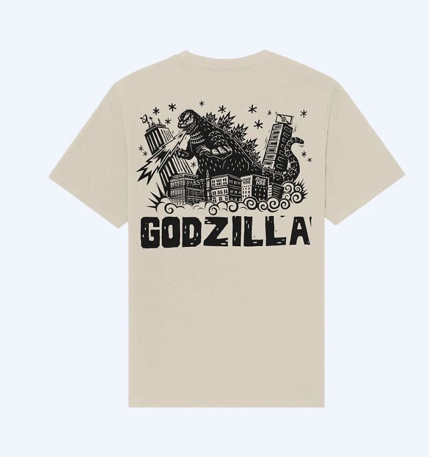 Godzilla X Pbr X Attack Peter Natural T-Shirt Size S-5Xl