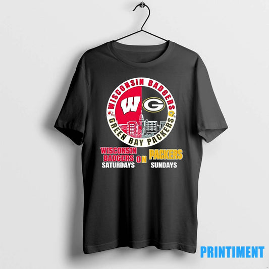 Badges On Saturdays Packers On Sundays 2025 Tshirts Sweater