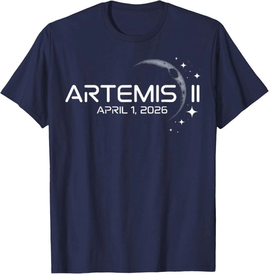 Artemis II 2 Launch to the Moon Space Mission April 2026 Unisex T-Shirt