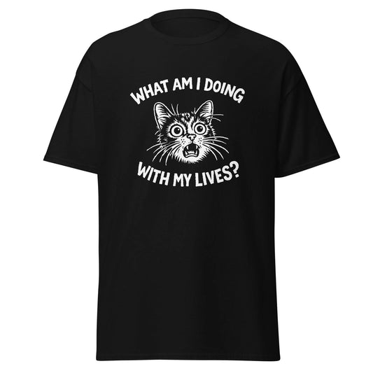 Cute Existential Dread Cat Unisex T-Shirt, funny tee, great gift!