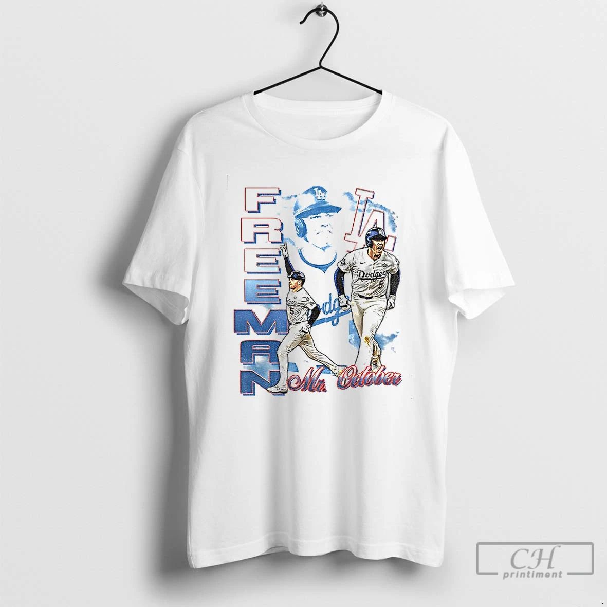 Classic Freddie Freeman Mr October Los Angeles Dodgers Mlb Baseball Graphic Vintage T Shirts