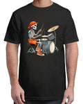 Skeleton Drums Halloween Costume Funny Drummer Vintage Adult S-4XL T-Shirt