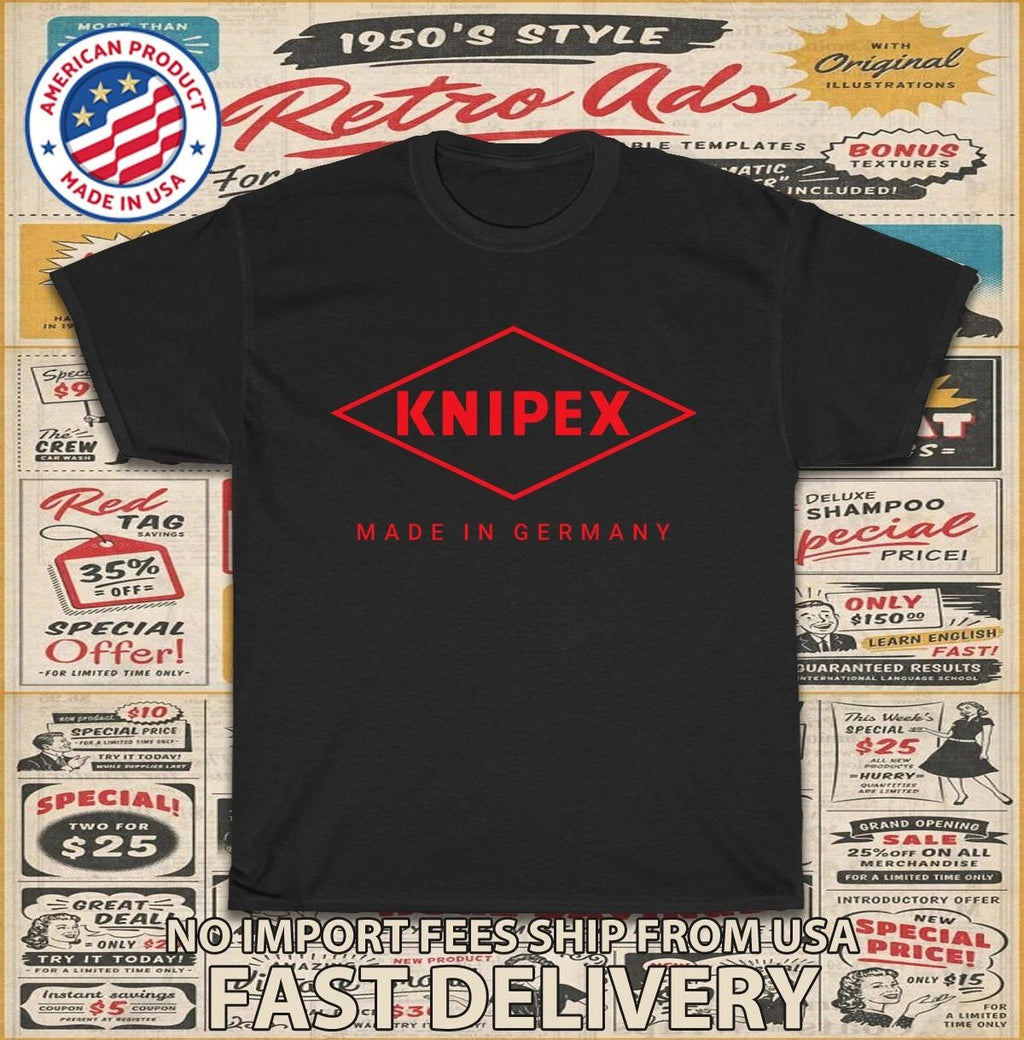 New Tee Shirt Knipex Tools Made In Germany Logo Men's T-Shirt American T-Shirt