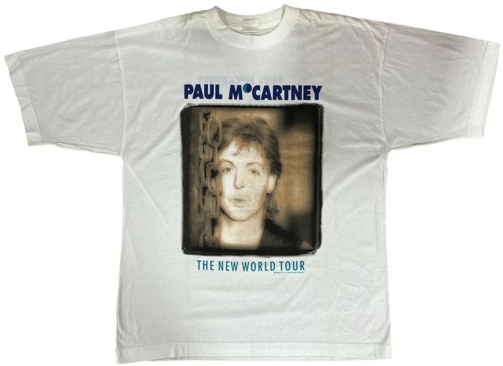 Vintage Paul McCartney and Wings The New World Tour T-shirt S to 5XL 2F987
