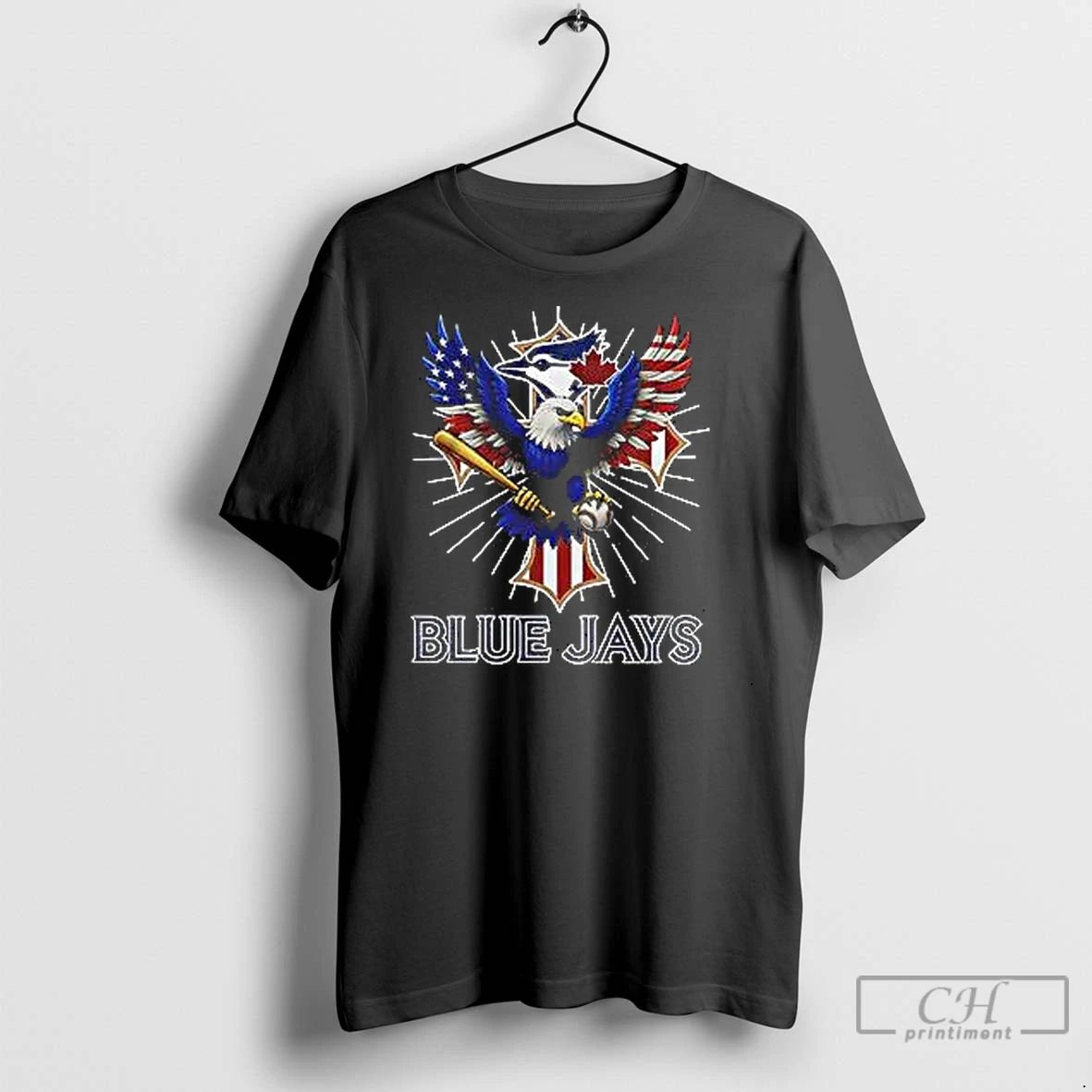Classic Eagle Baseball Toronto Blue Jays American Flag 2025