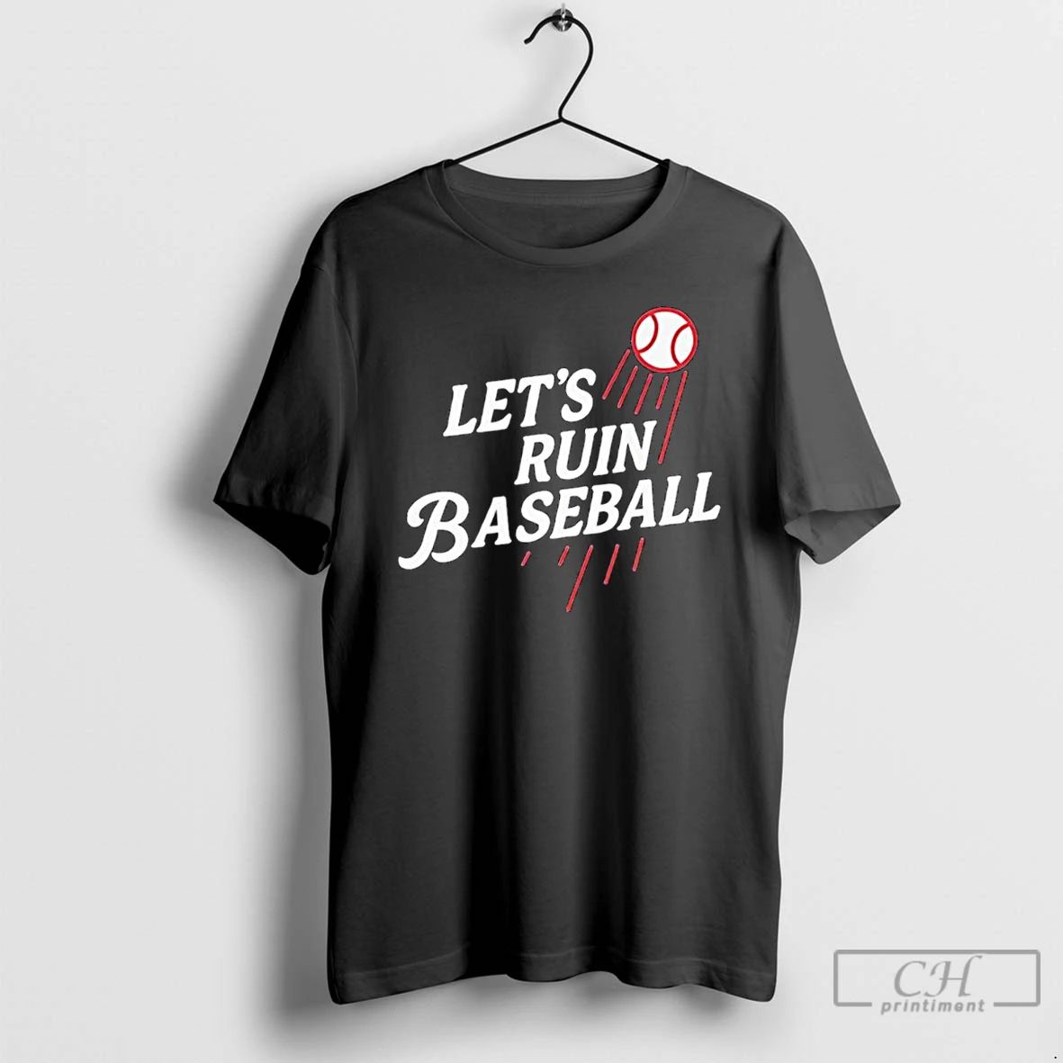 Classic Lets Ruin Baseball La Baseball Collection Logo T Shirts