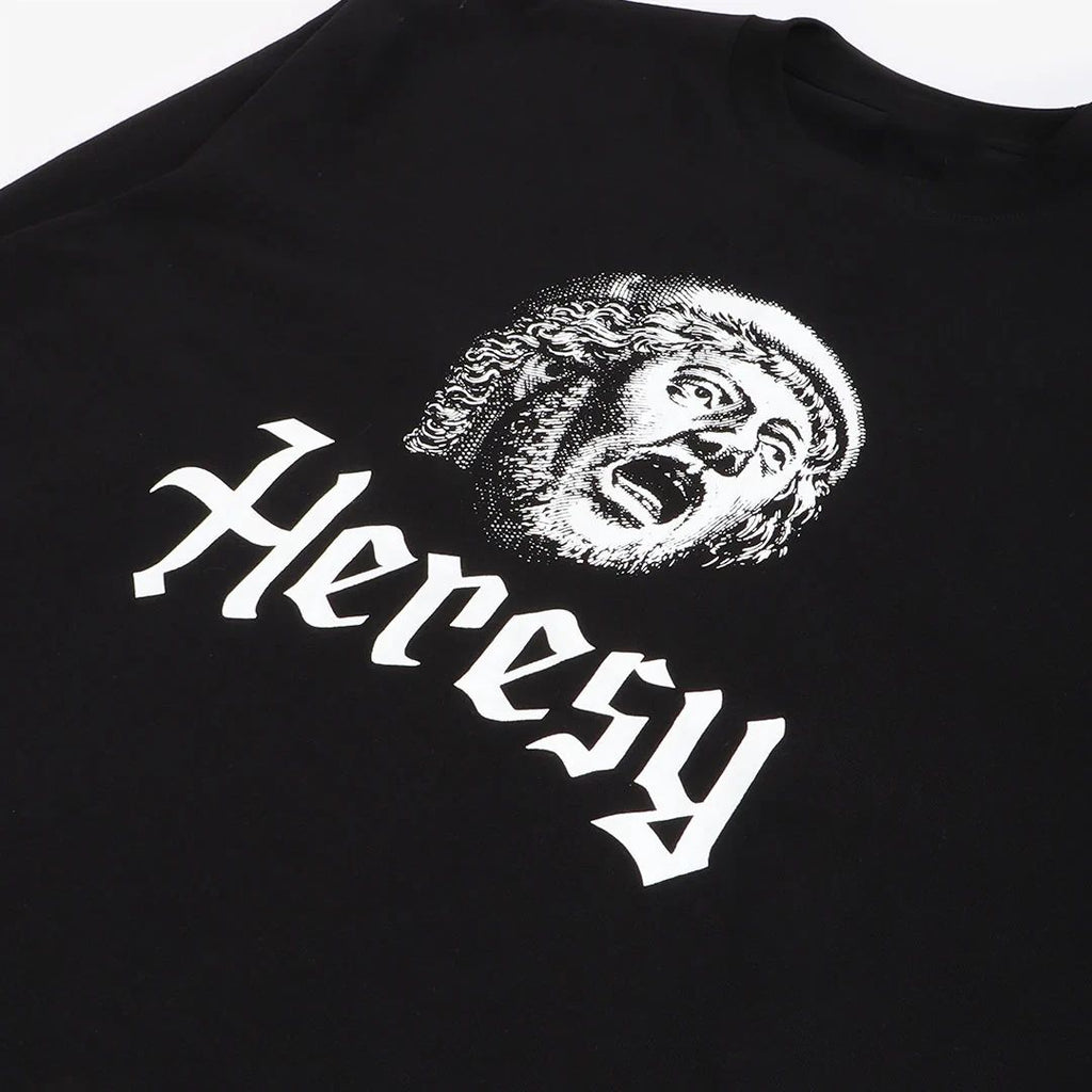 Vtg Heresy Band Music Lover Heavy Cotton Black S-5XL Unisex T Shirt